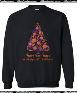 Clemson Tiger have the Tiger a merry little Christmas Tree Sweatshirt