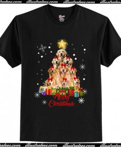 Golden Retriever Merry Christmas T Shirt