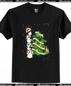 Penguins Christmas Tree T Shirt