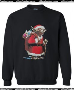 Star Wars Yoda Santa Claus Ugly Faux Christmas Sweatshirt