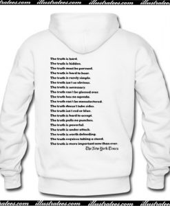 The New York Times Truth Back Hoodie