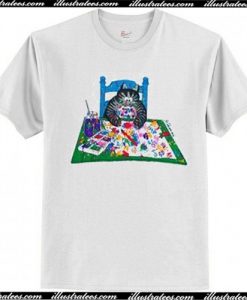 Vintage 90s B Kliban Funny Cat Crazy T Shirt