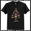 WINE GLASS RED SANTA HAT DIAMOND GLITTER CHRISTMAS T Shirt