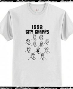 1992 City Champs shirt, ladies T Shirt