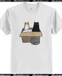 4 Cats in a Box T-Shirt