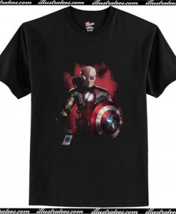 All Marvel Avengers heroes in one Stan Lee T Shirt