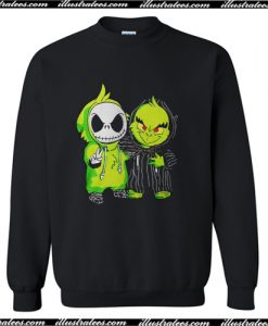 Baby Jack Skellington and Grinch Sweatshirt