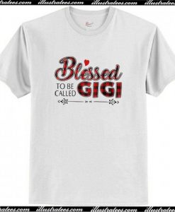 Blessed to be called Gigi buffalo plaid T Shirt