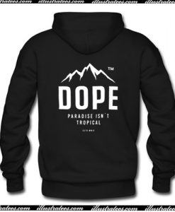 Dope Paradise Tropical Back Hoodie