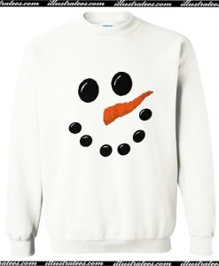 Face Snow man Christmas Sweatshirt