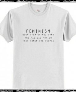 Feminism Noun Definition T Shirt