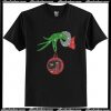 Grinch hand ornament camping glitter christmas T Shirt