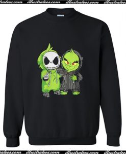 Jack Skellington and Grinch we are best friends Sweatshirt