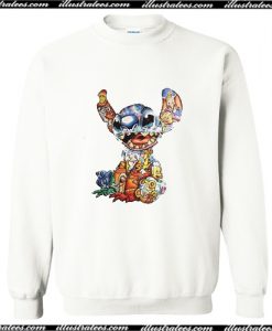 Lilo and Stitch Disney Characters Cross Stitch Pattern Sweatshirt