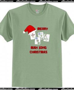 Merry mah jong Christmas Chinese T Shirt
