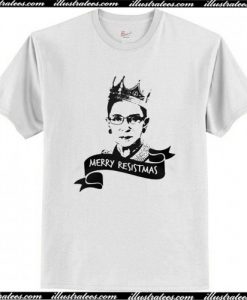 Ruth Bader Ginsburg Merry Resistmas T Shirt