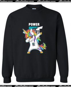 Santa unicorn port adelaide power dabbing Sweatshirt