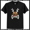 Skull reindeer Jolly Roger T Shirt
