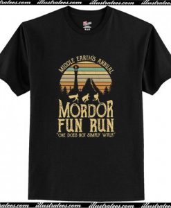 Sunset middle earth's annual mordor fun run T Shirt