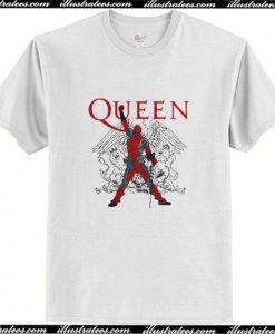 The Queen Deadpool Freddie Mercury T Shirt