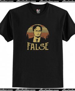 The Sunset Retro Dwight Schrute False T Shirt