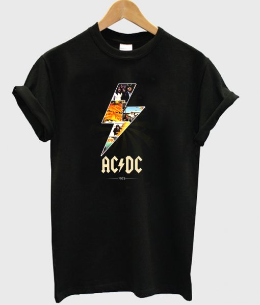 AC DC 1973 T shirt