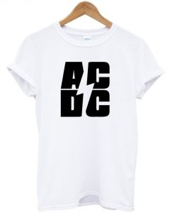 AC DC Font T shirt