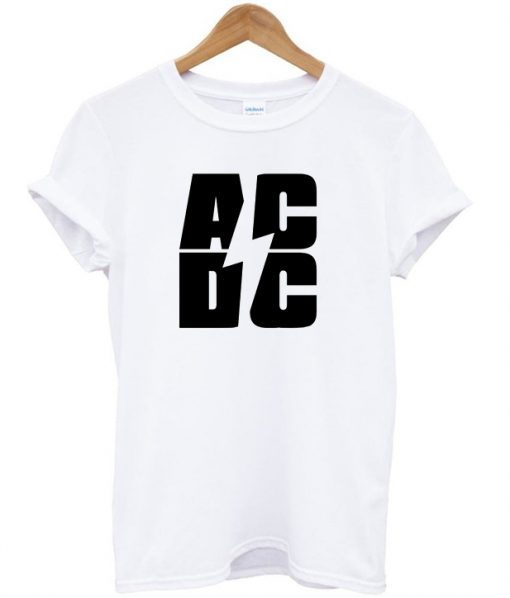 AC DC Font T shirt