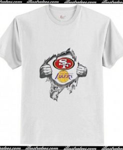 San Francisco 49ers Vs Los Angeles Lakers Inside Trending T-Shirt Ap