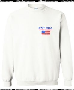 American Flag Print Sweatshirt AP