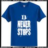 D Never Stops Deep Royal T-Shirt Ap