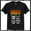 Hiss Kiss Cats Kittens Rock T-Shirt Ap