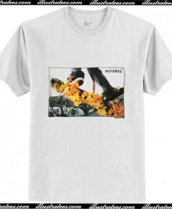 Motor oil flame skateboard Fire T-Shirt Ap