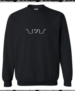 Shrug Emoticon ¯-_(ツ)_-¯ Japanese Kaomoji Sweatshirt Ap