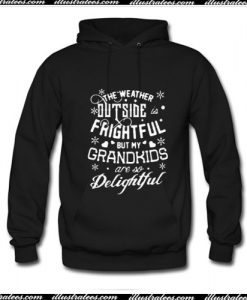 The weather outside frightful but my Grandkids are so delightful Hoodie Ap