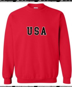 USA Red Sweatshirt Ap