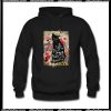 A Little Black Cat Goes With Everything Floral Hoodie Ap