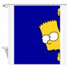 Bart Simpsons shower curtain AI
