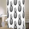 Black & White Pineapple Shower Curtain AI
