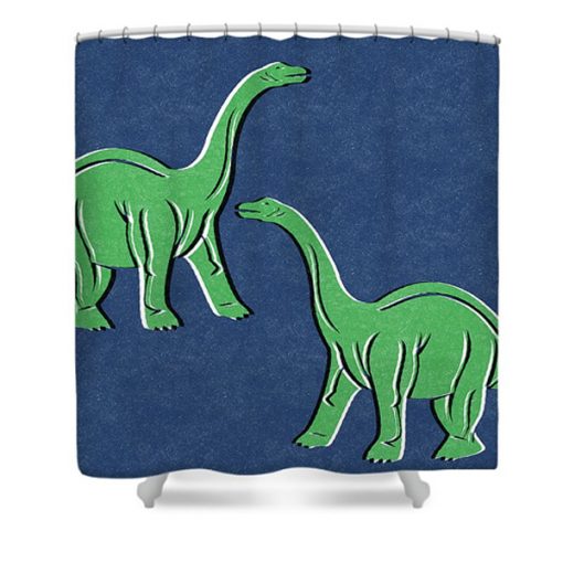 Brontosaurus Shower Curtain AI