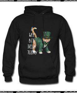 Cat A wee bit Irish today Hoodie Ap