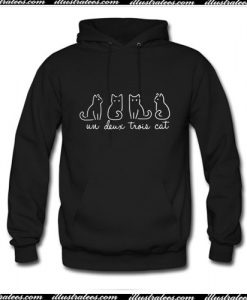 Cats un deux Trois cat Hoodie Ap