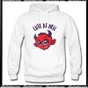Cute as Hell Devil with Dark Text Hoodie AI