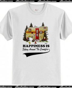 Happiness Is Sitting Around The Camplife T-Shirt AI