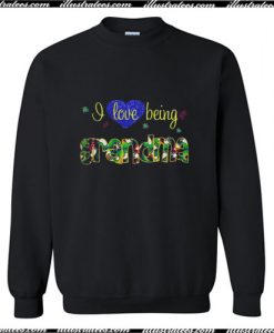 Heart I love being Grandma Sweatshirt Ap