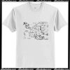 New York City Map Illustration and Wall Decal T-Shirt Ap