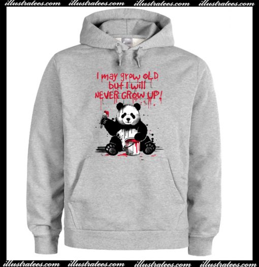 Panda never grow up Hoodie AI