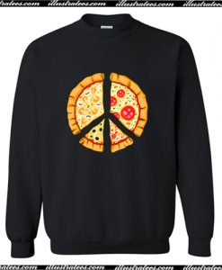 Peace A Pizza Sweatshirt AI