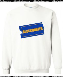 Retro Blockbuster Video Store Ticket Sweatshirt Ap