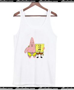 Spongebob And Patrick with Beavis and Butt-Head face Tank Top AI